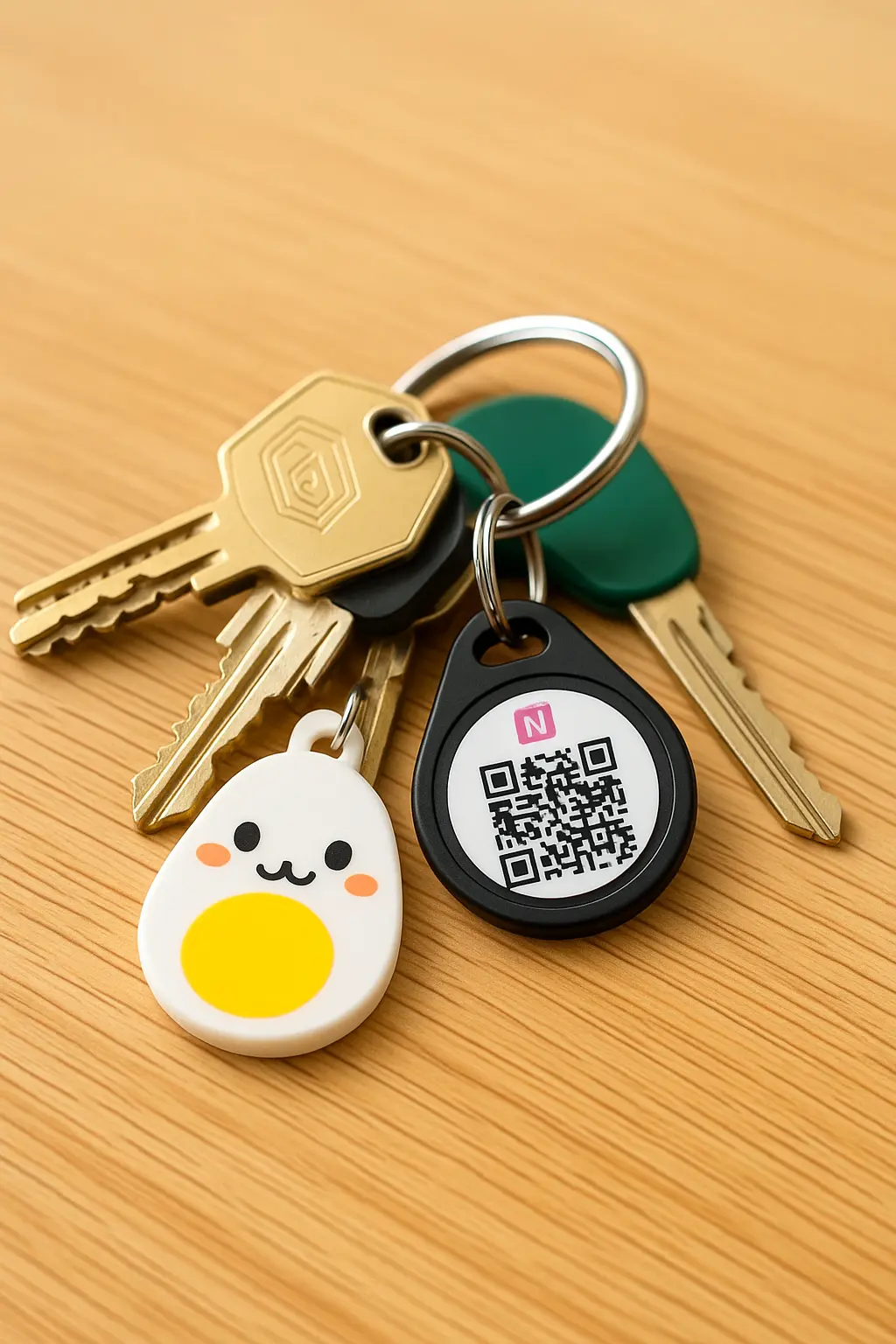 MiTrovi, retro con QR Code per chiavi e valigia